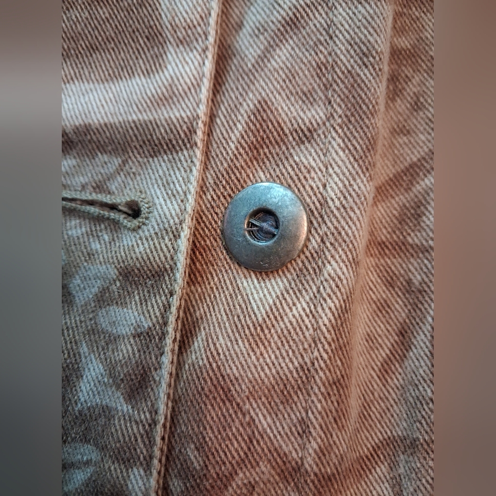 Chico's Brown Patterned Jean Jacket - image 6